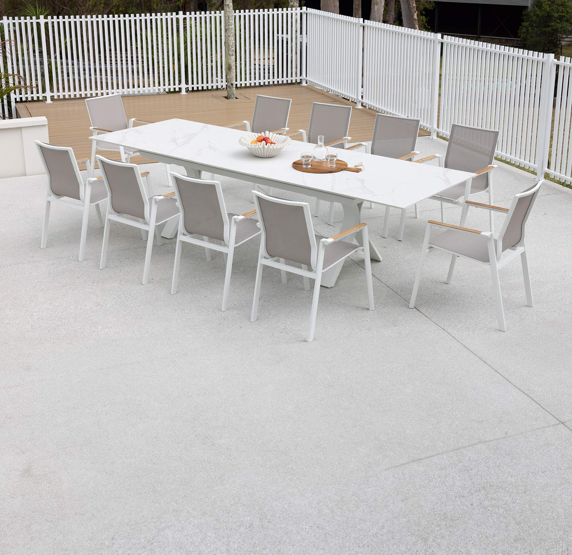 Carson Extension Table - White