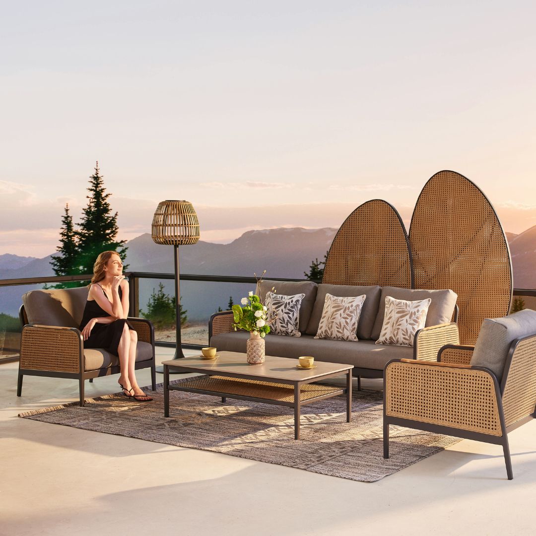 Napa Lounge Setting - 4 pce Charcoal