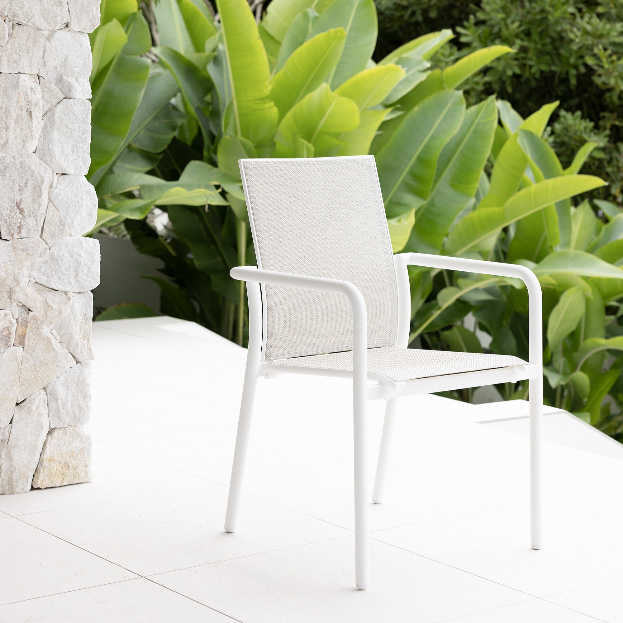 CARSON EXTENSION & AROHA DINING SETTING WHITE/IVORY 9PCE