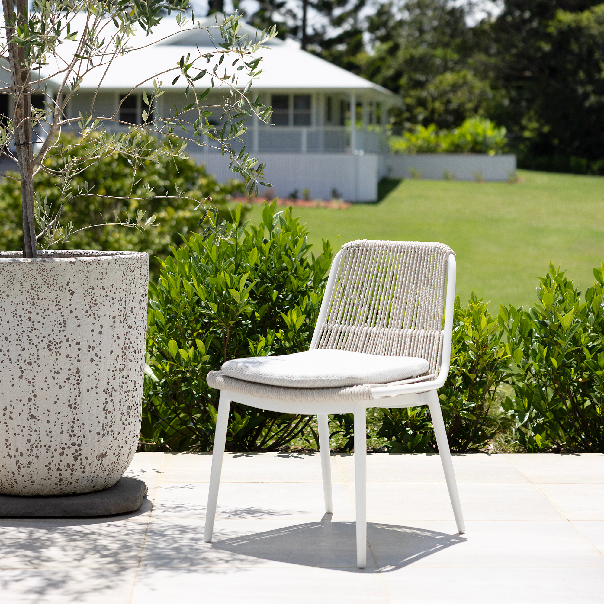 Amalfi & Arona Dining Setting - 7 pce Dove Grey