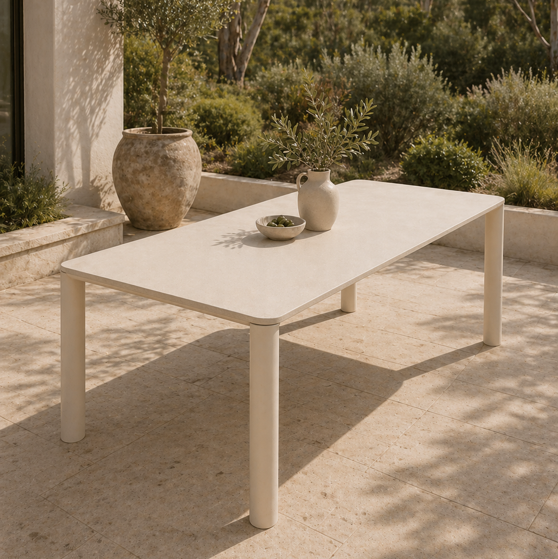 Aspen Dining Table - Ivory 200 x 90cm