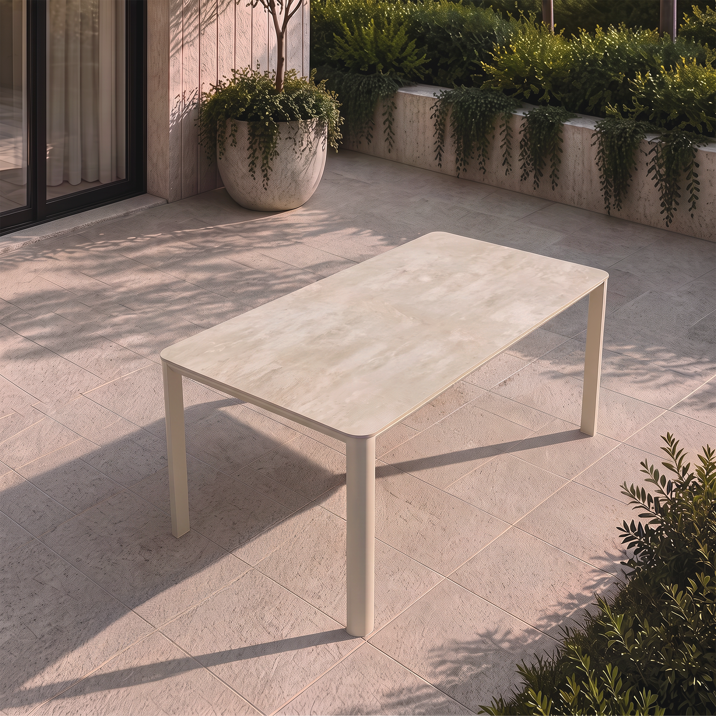 Aspen Dining Table - Ivory Baroque