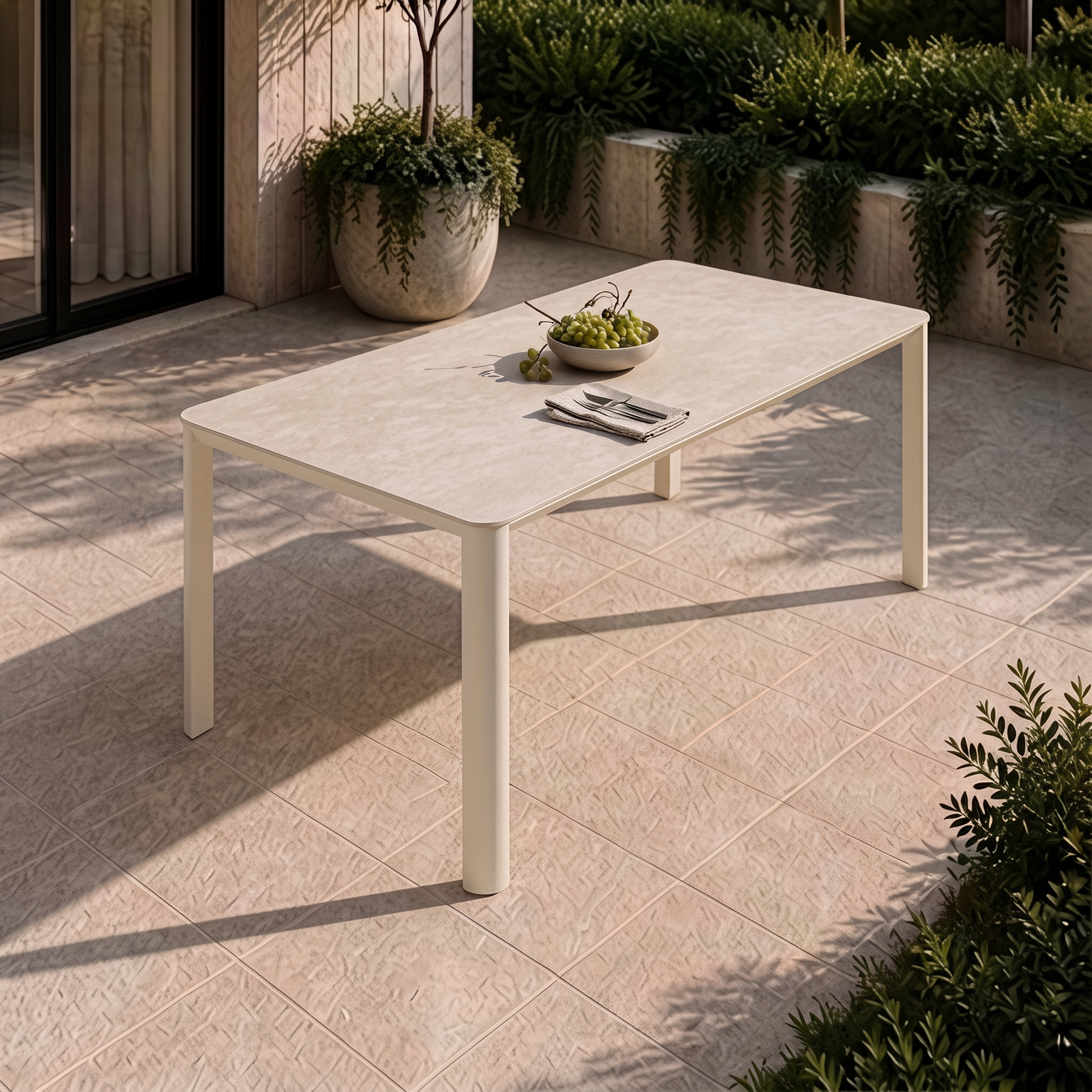 Aspen Dining Table - Ivory Baroque