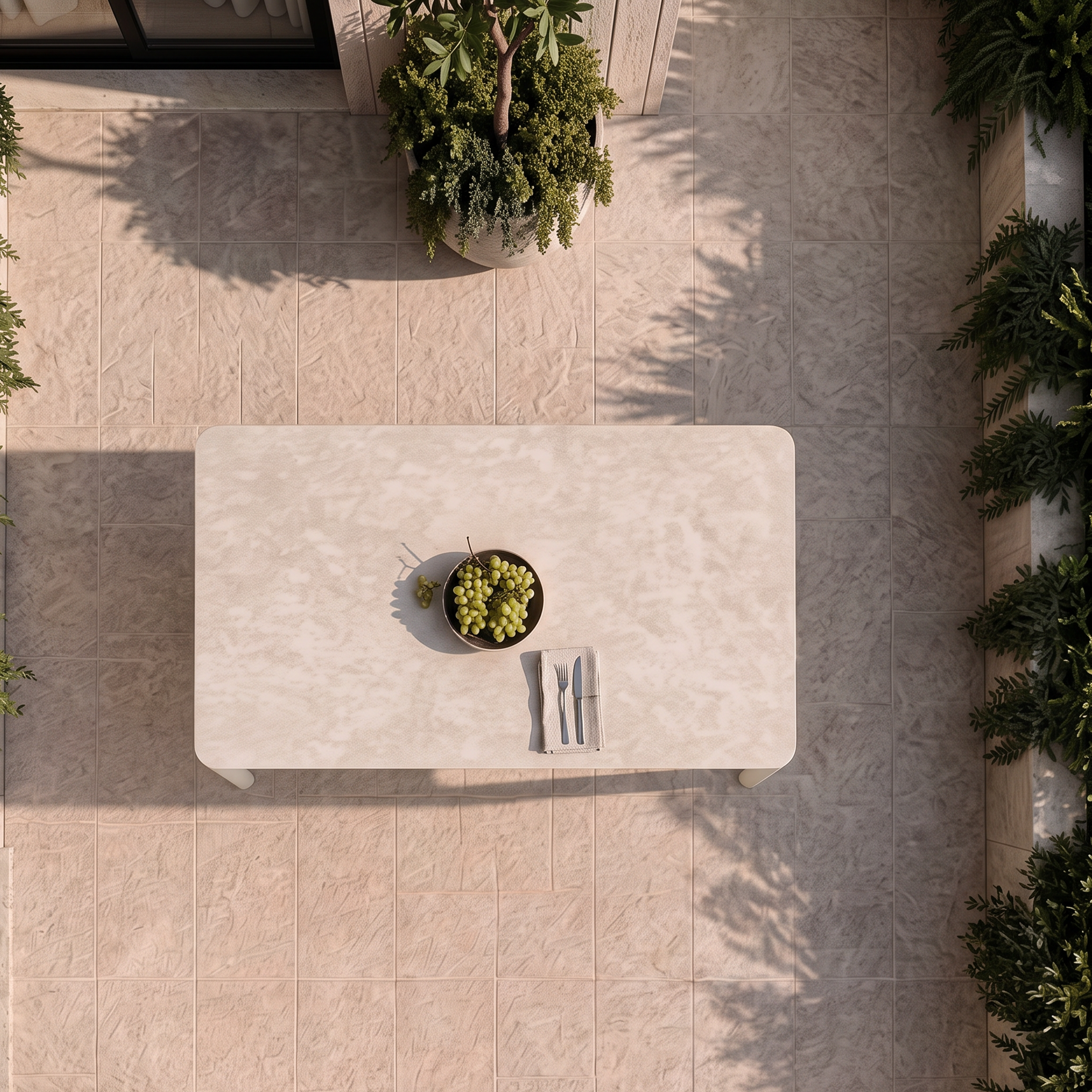 Aspen Dining Table - Ivory Baroque