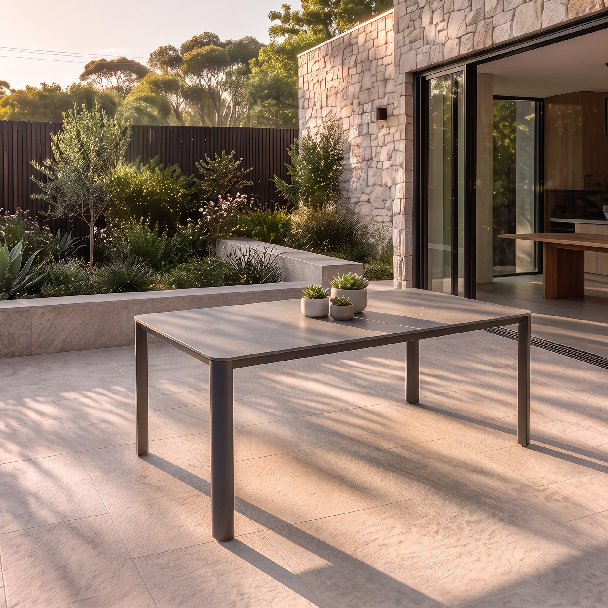 Aspen Dining Table - Charcoal 200 x 90 cm