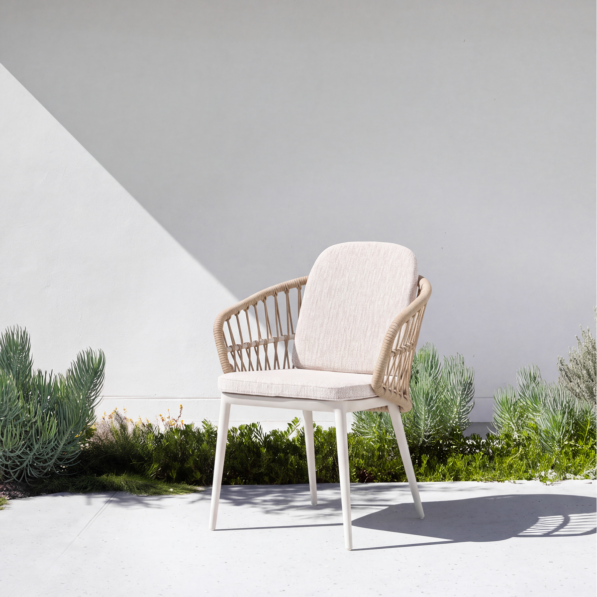 Ayana Ding Chair - Ivory | Tan