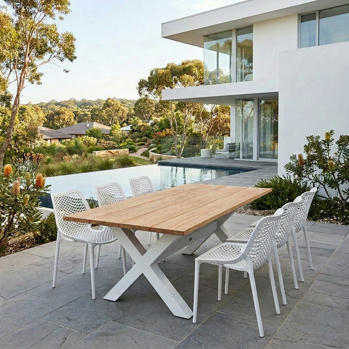 BELLONA & OASIS DINING SETTING - 7PCE