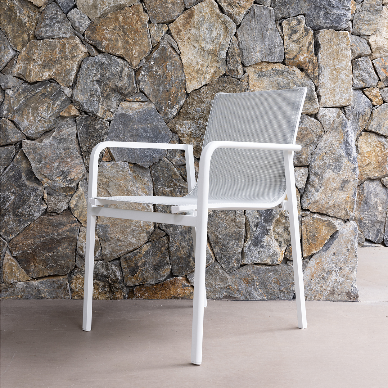Salandra Extension & Chic Dining Setting - 9 pce White/Pebble