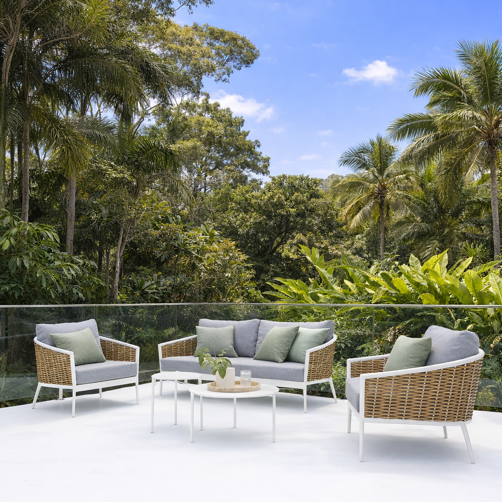 Artemis Lounge Setting - 5 Pce Charcoal