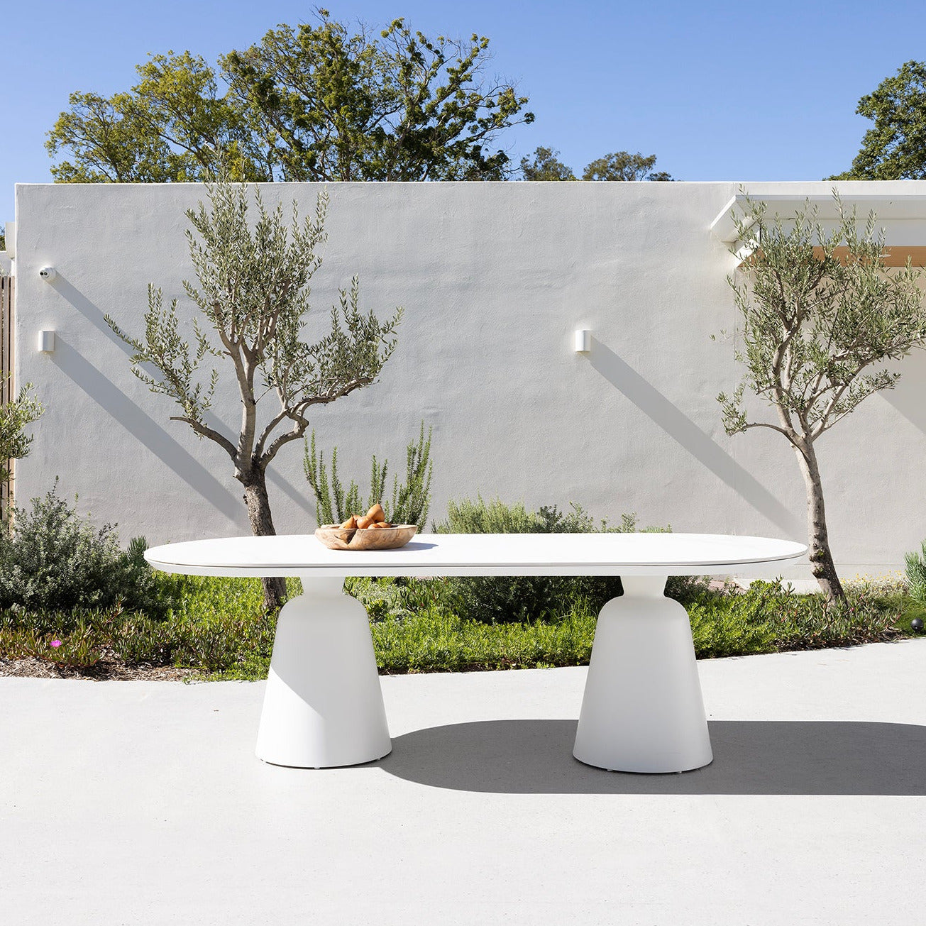 Ponte & Arona Dining Setting - 9 pce White