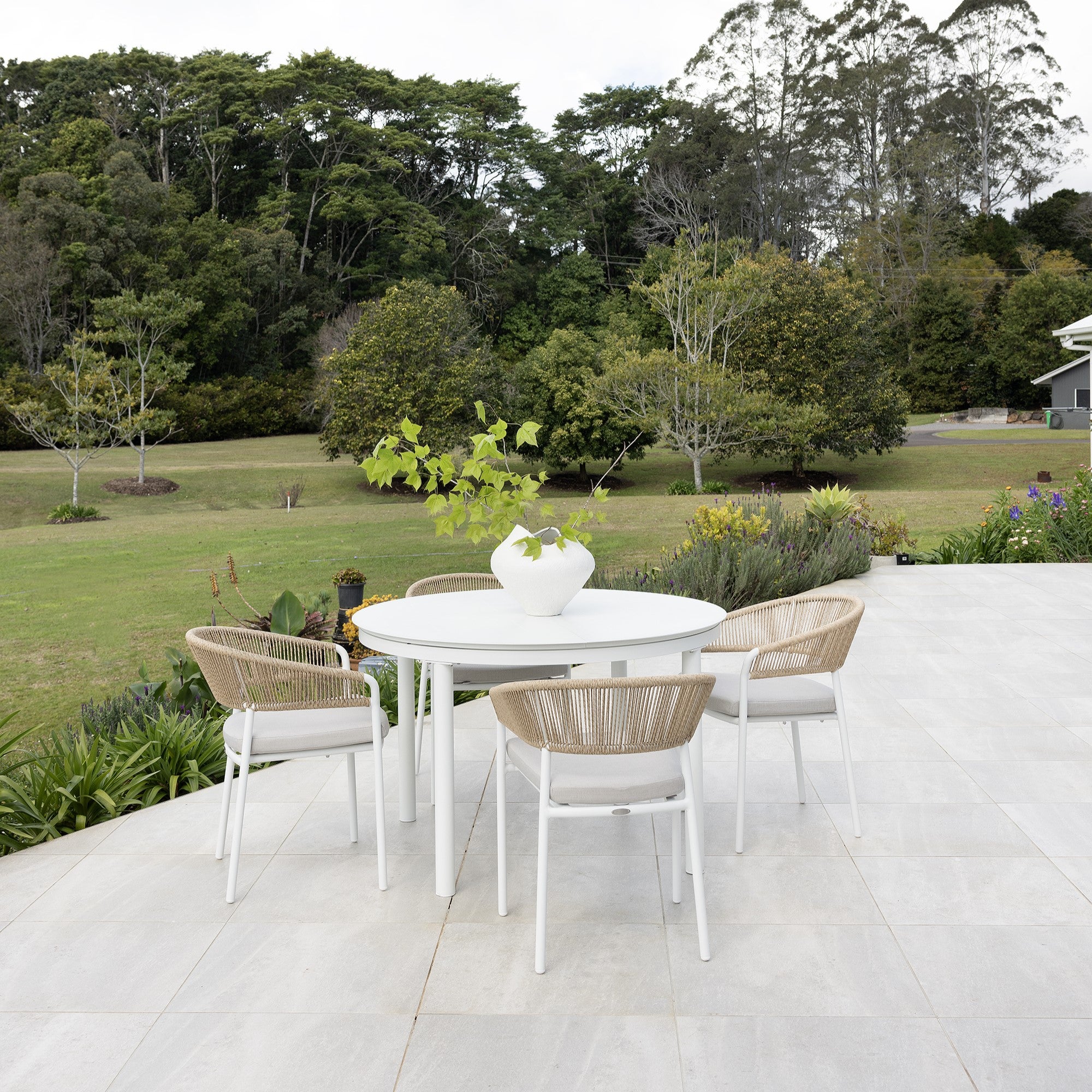 Globe Extension Table - White