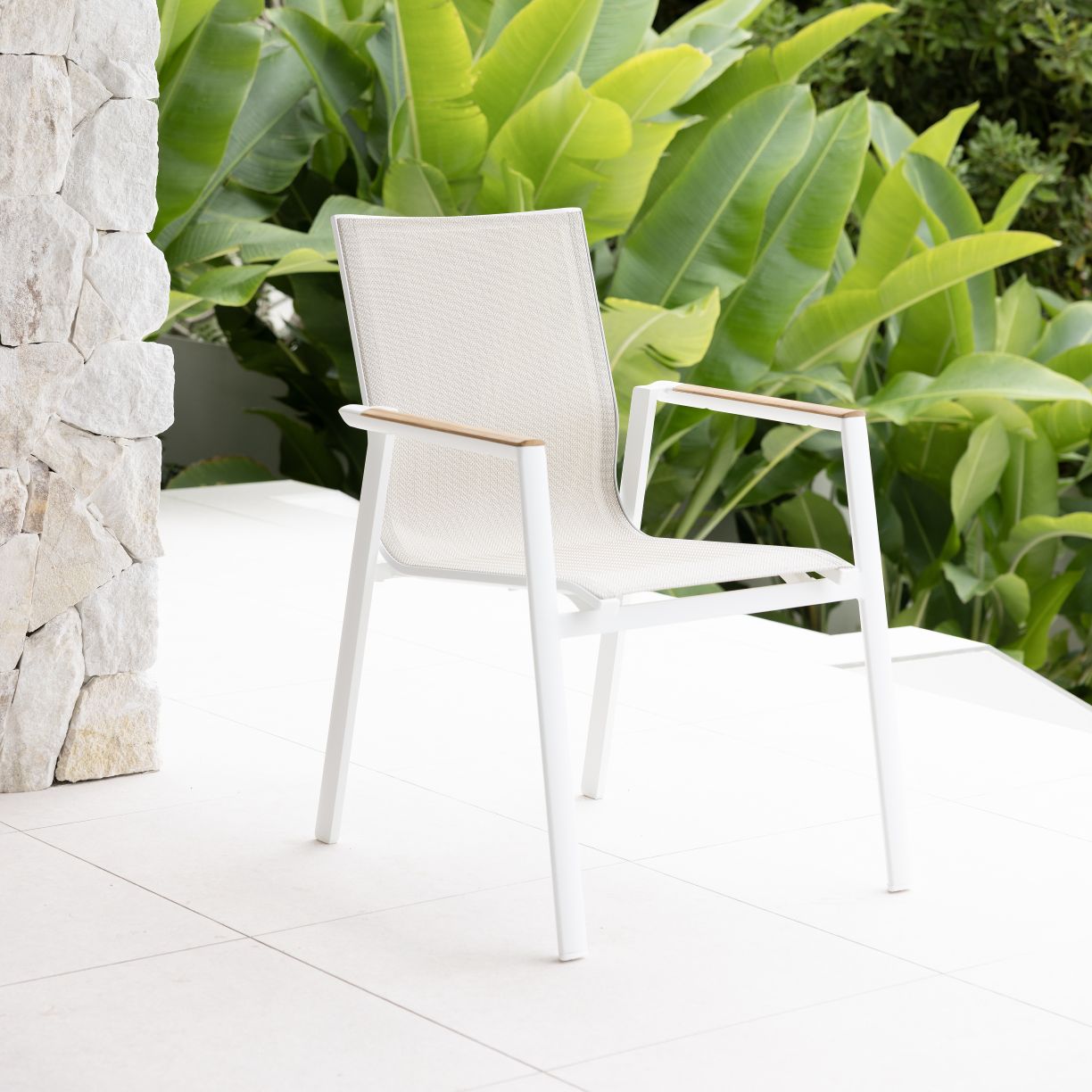 Aspen & Luca Dining Setting - 7 pce White