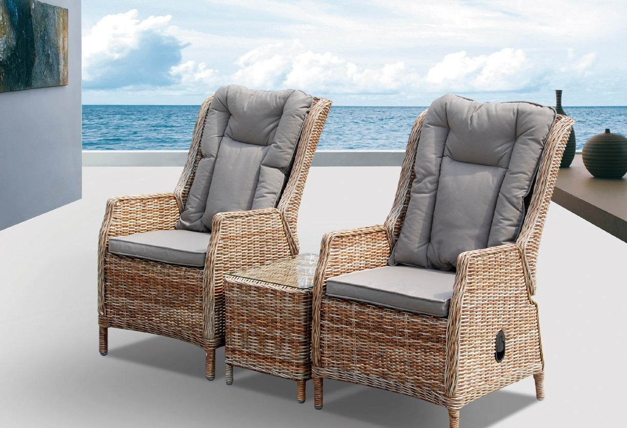 Maui Recliner Setting - 5 pce Marina