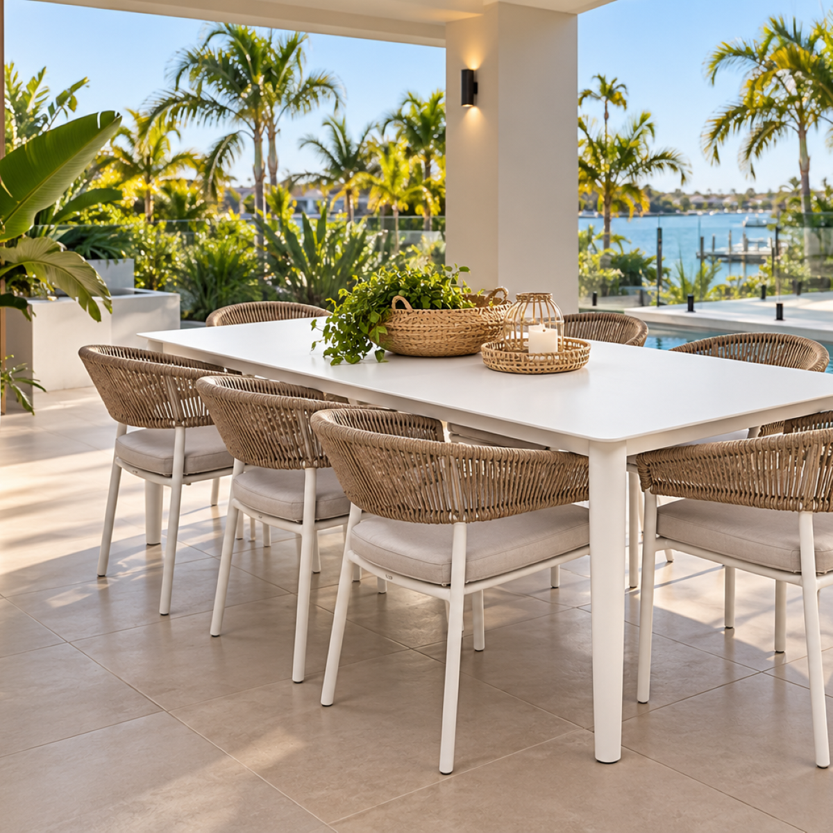 OCEAN & MARBELLA DINING SETTING - 7 PCE