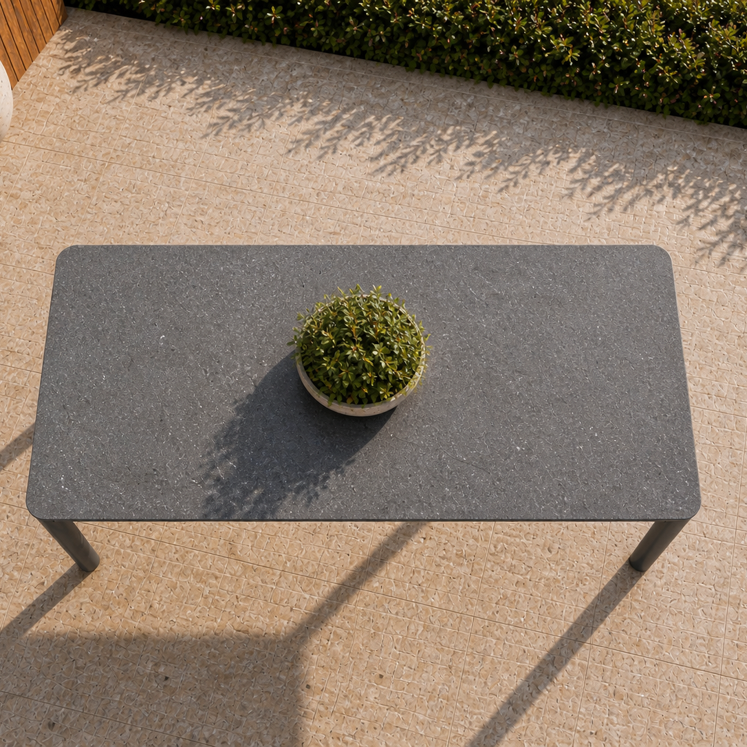 Aspen Dining Table - Charcoal 200 x 90 cm