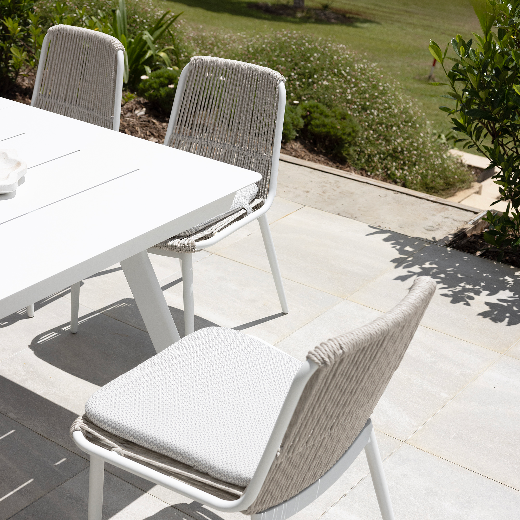Tavolo and Arona Dining Setting - 7 pce Grey
