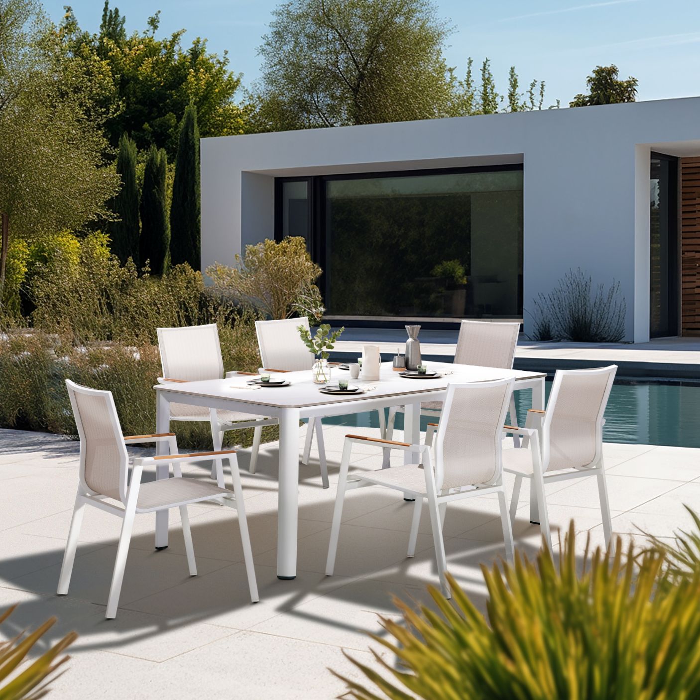 Aspen Dining Table - White