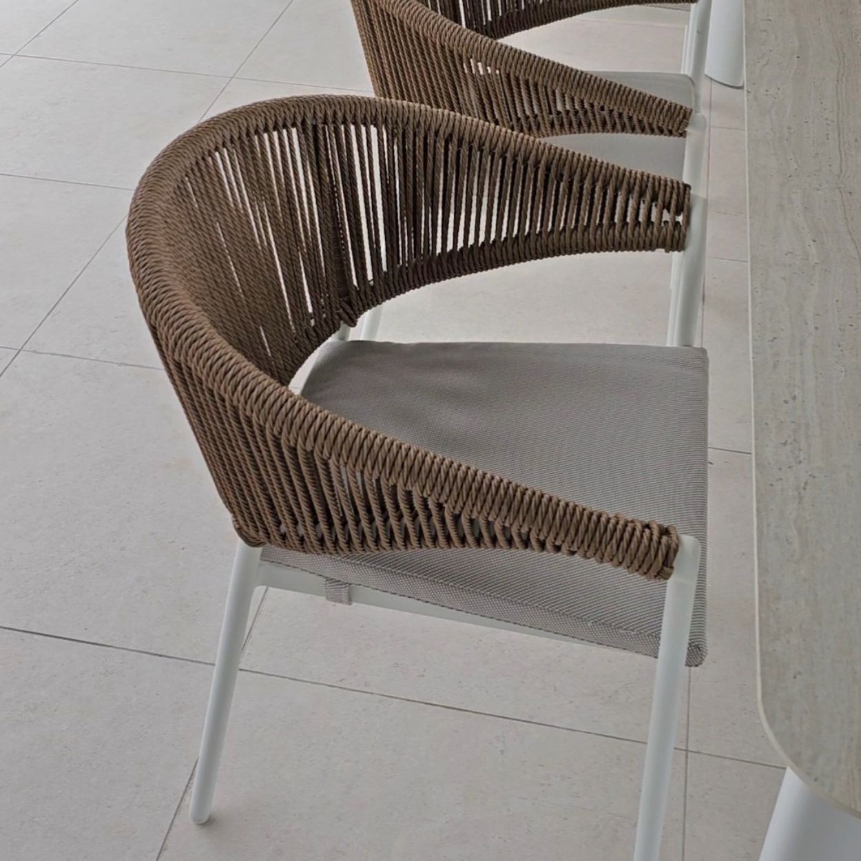 Celia Dining Chair - White | Natural