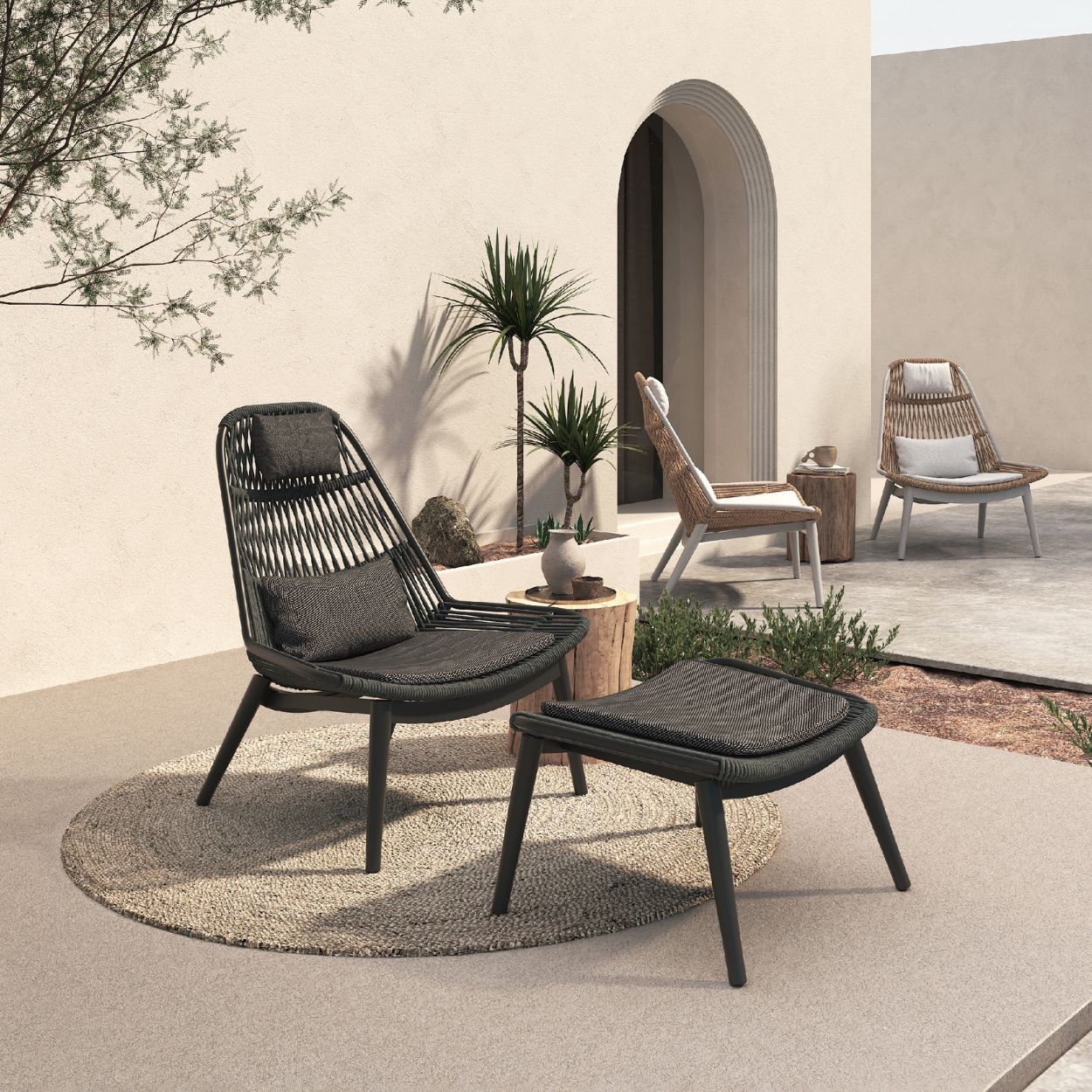 Arona Lounge Chair & Ottoman