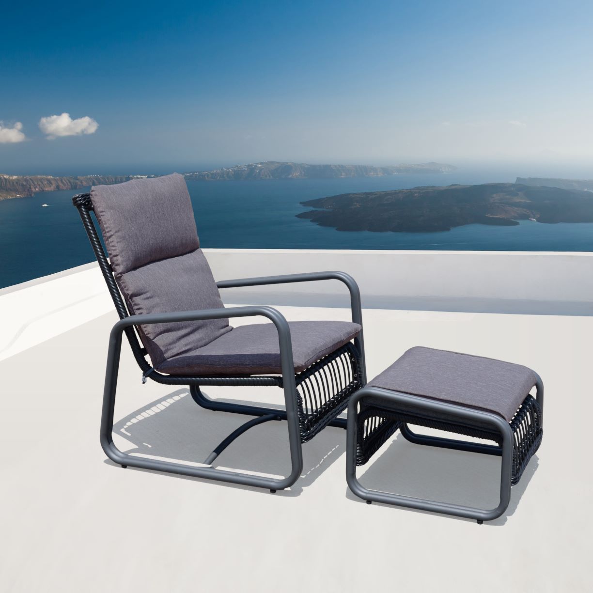 Borneo Relaxer & Ottoman