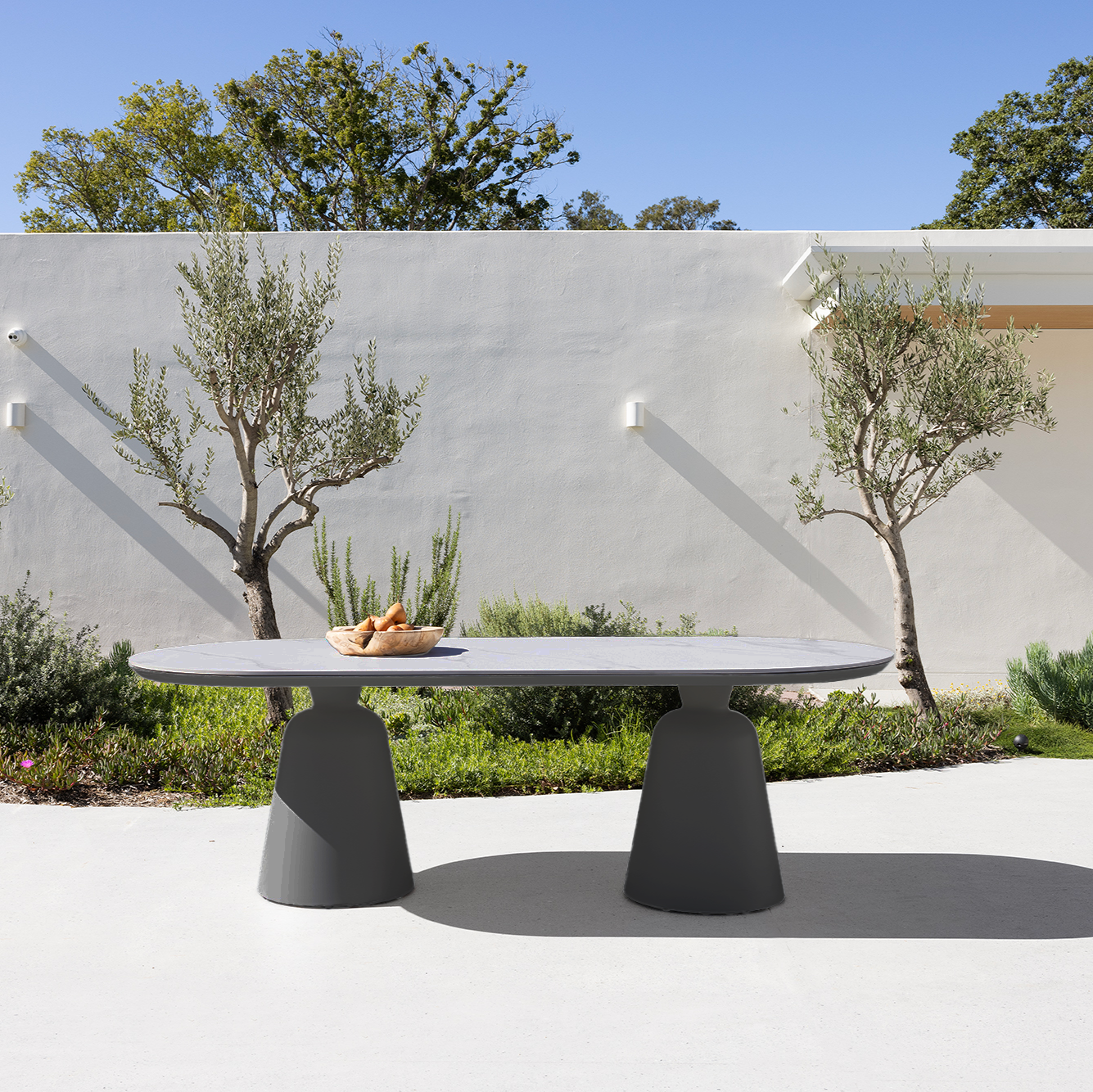 Ponte Dining Table - Charcoal