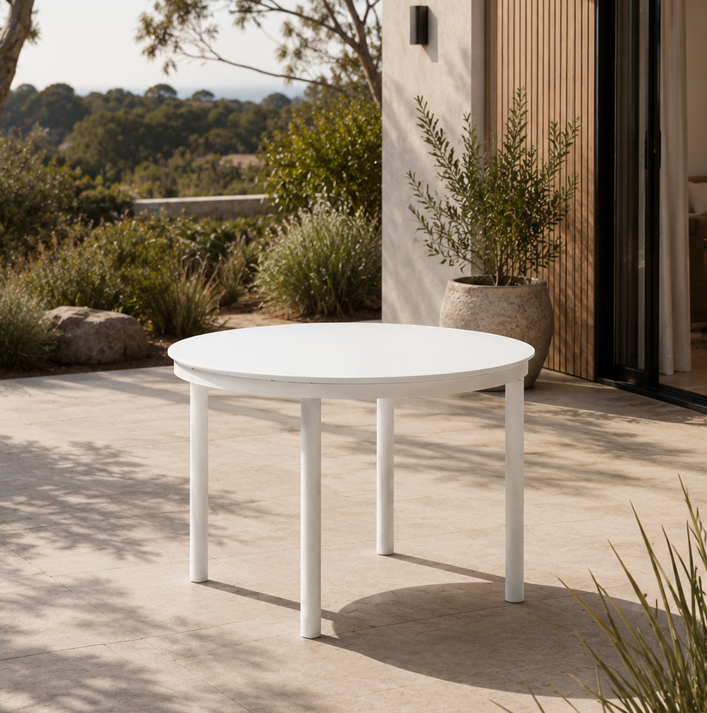 Globe Extension Table - White