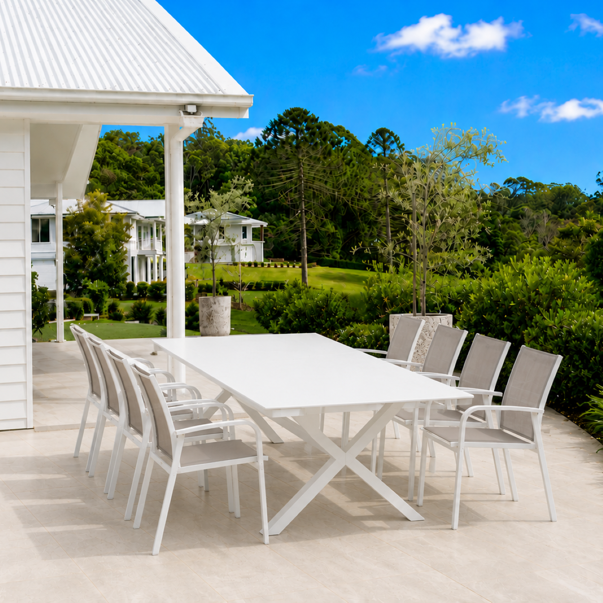 Tropea Extension Med & Mons White Taupe