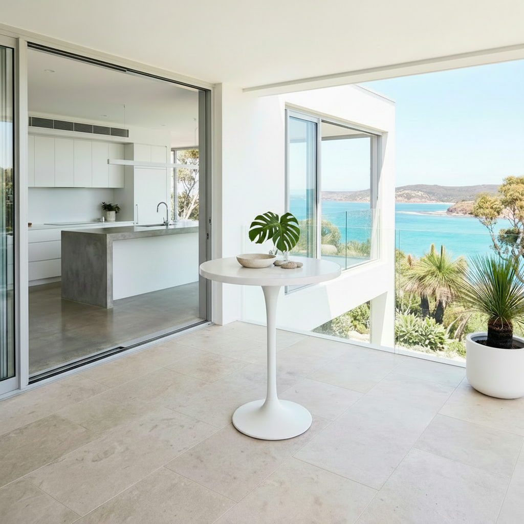 Verona Bar Table White - Sintered Stone