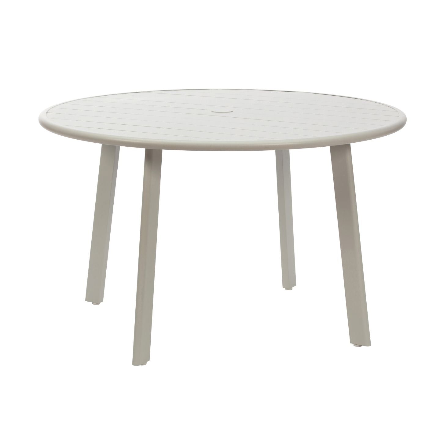 Aluminium Slat Table with Umbrella Hole