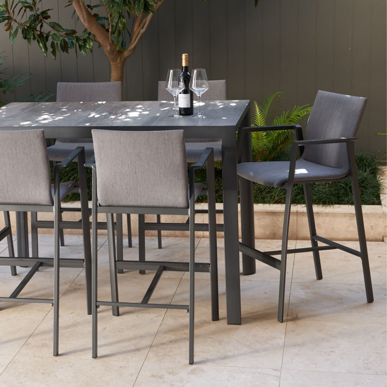 Royce & Yamba Bar Setting - 7 pce Charcoal