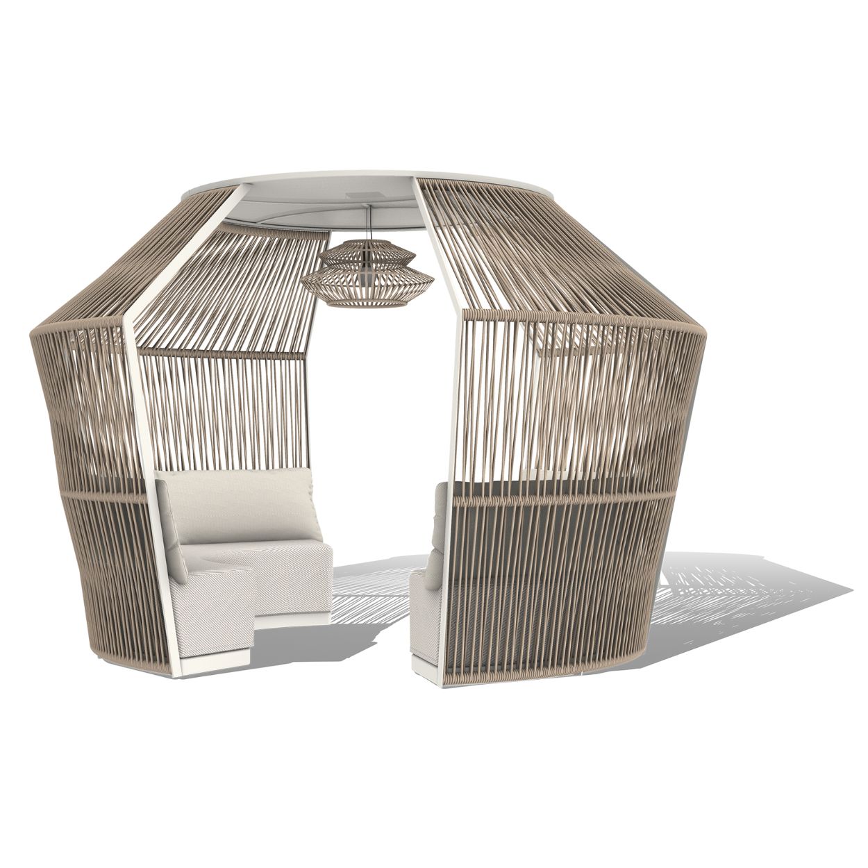 Casa Pergola & Table - Ivory/Natural - Floor Stock