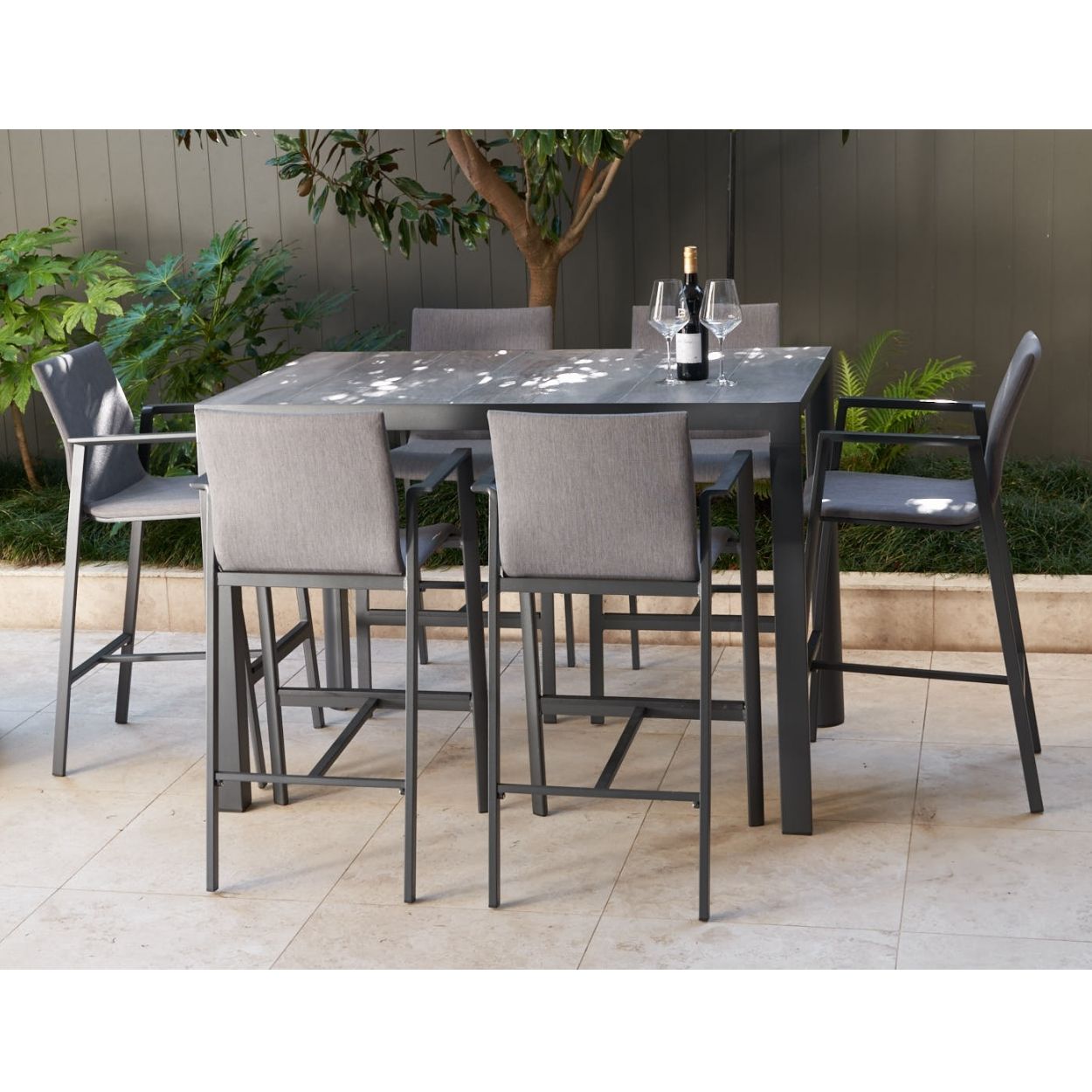 Royce & Yamba Bar Setting - 7 pce Charcoal