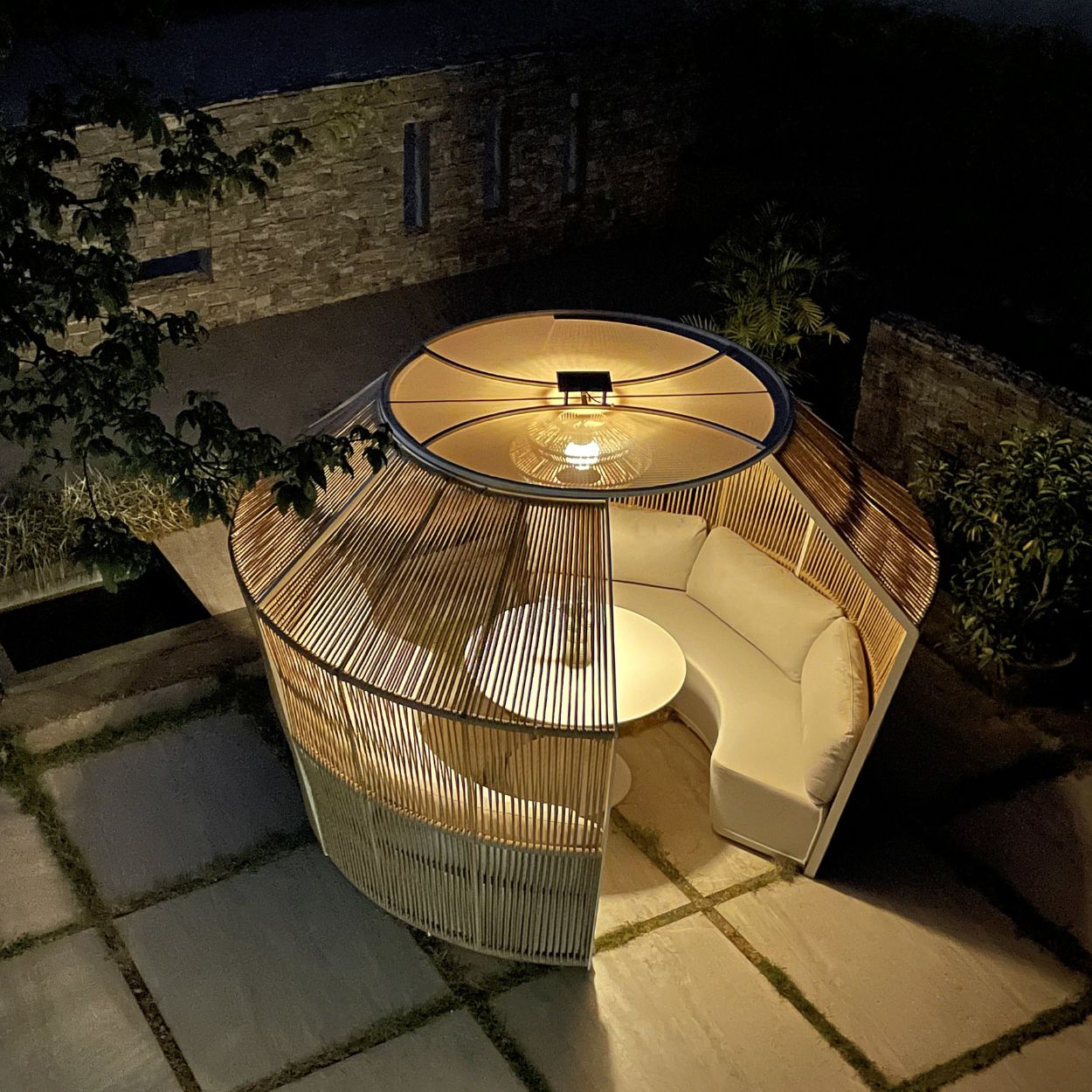 Casa Pergola & Table - Ivory/Natural - Floor Stock