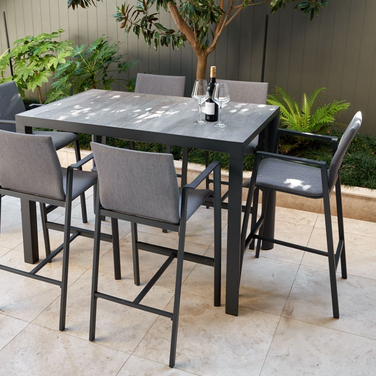 Royce & Yamba Bar Setting - 7 pce Charcoal