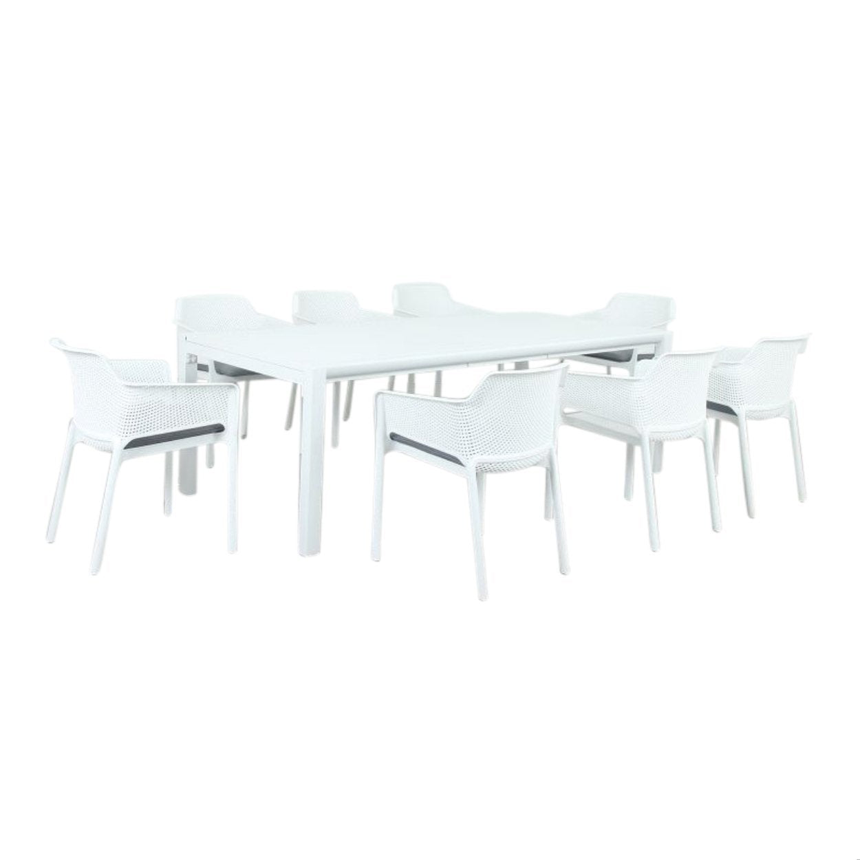 Osaka & Ashley Dining Setting - 9 pce White