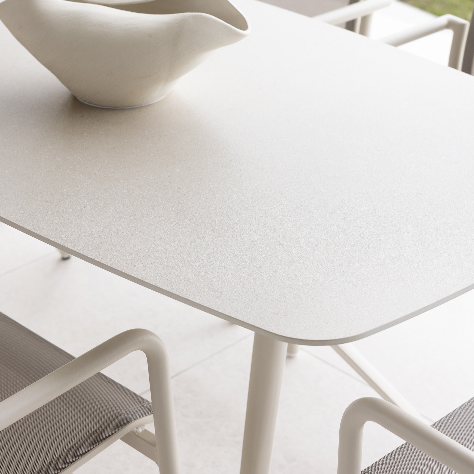 AMALFI & AROHA DINING SETTING - IVORY 7 PCE