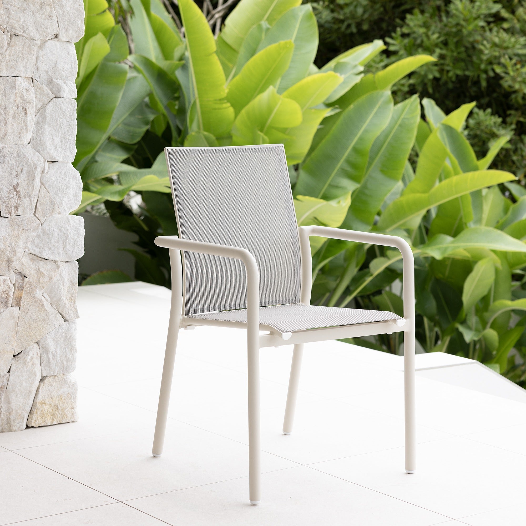 AMALFI & AROHA DINING SETTING - IVORY 7 PCE