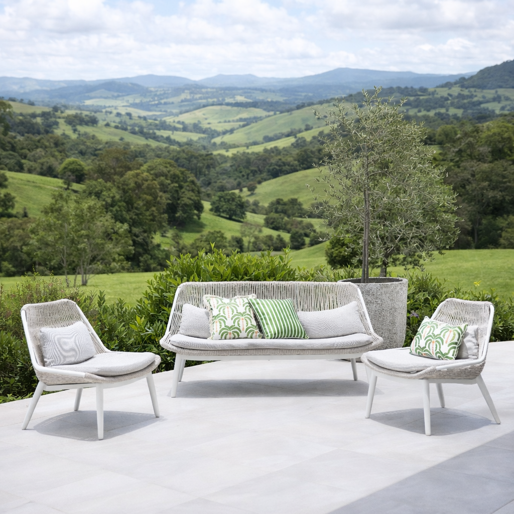 Arona Lounge Setting 3pce - Dove Grey