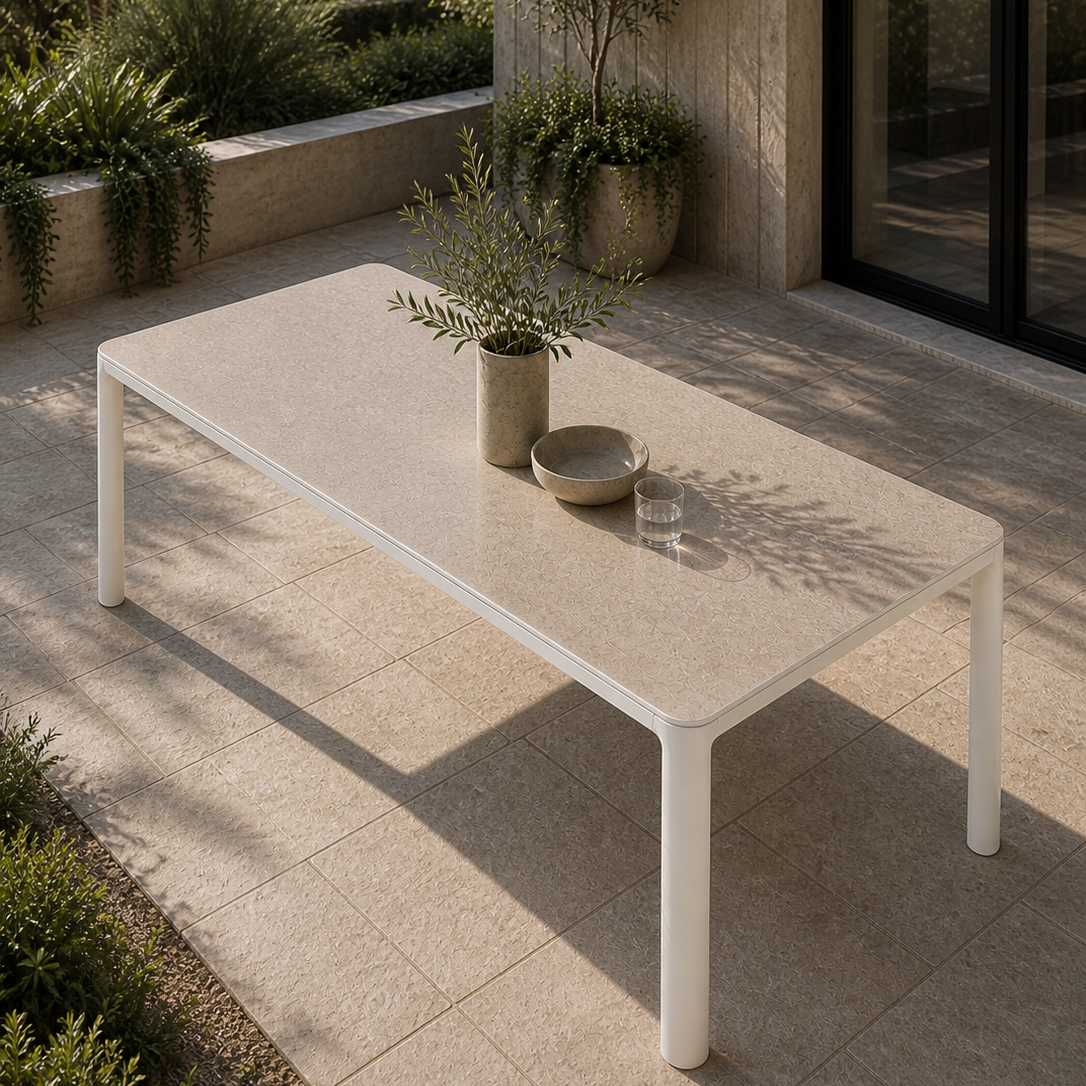 Aspen Dining Table - White Baroque