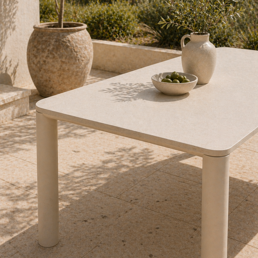 Aspen Dining Table - Ivory 200 x 90cm