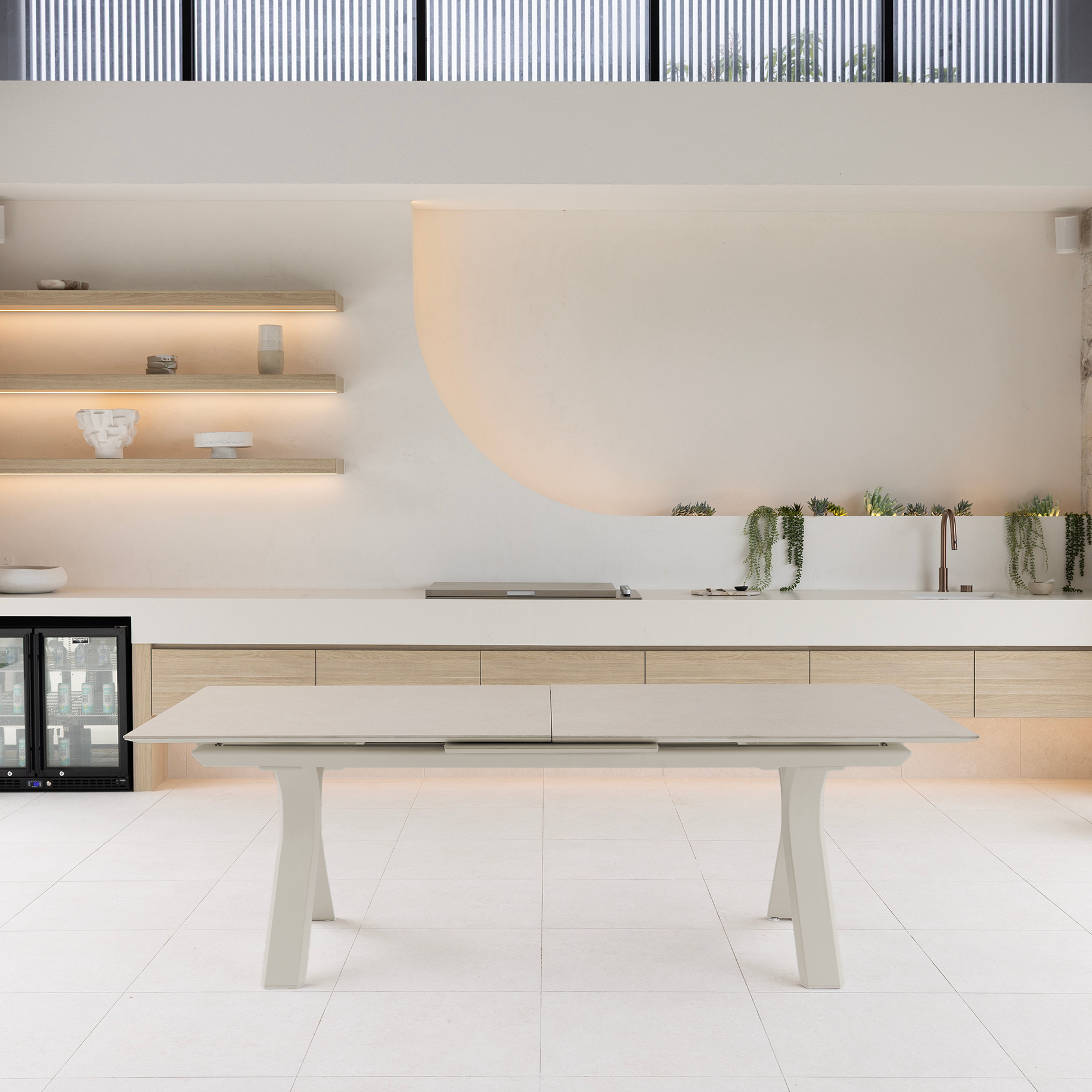 CARSON EXTENSION TABLE - IVORY