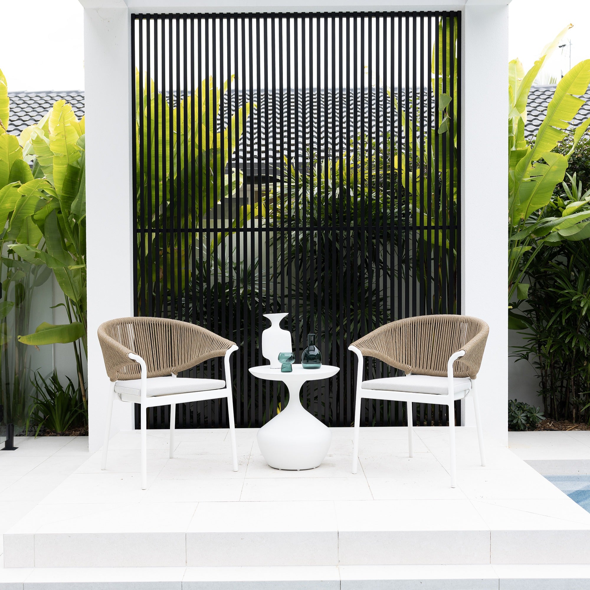 CELIA & UBUD - 3PCE WHITE/NAT