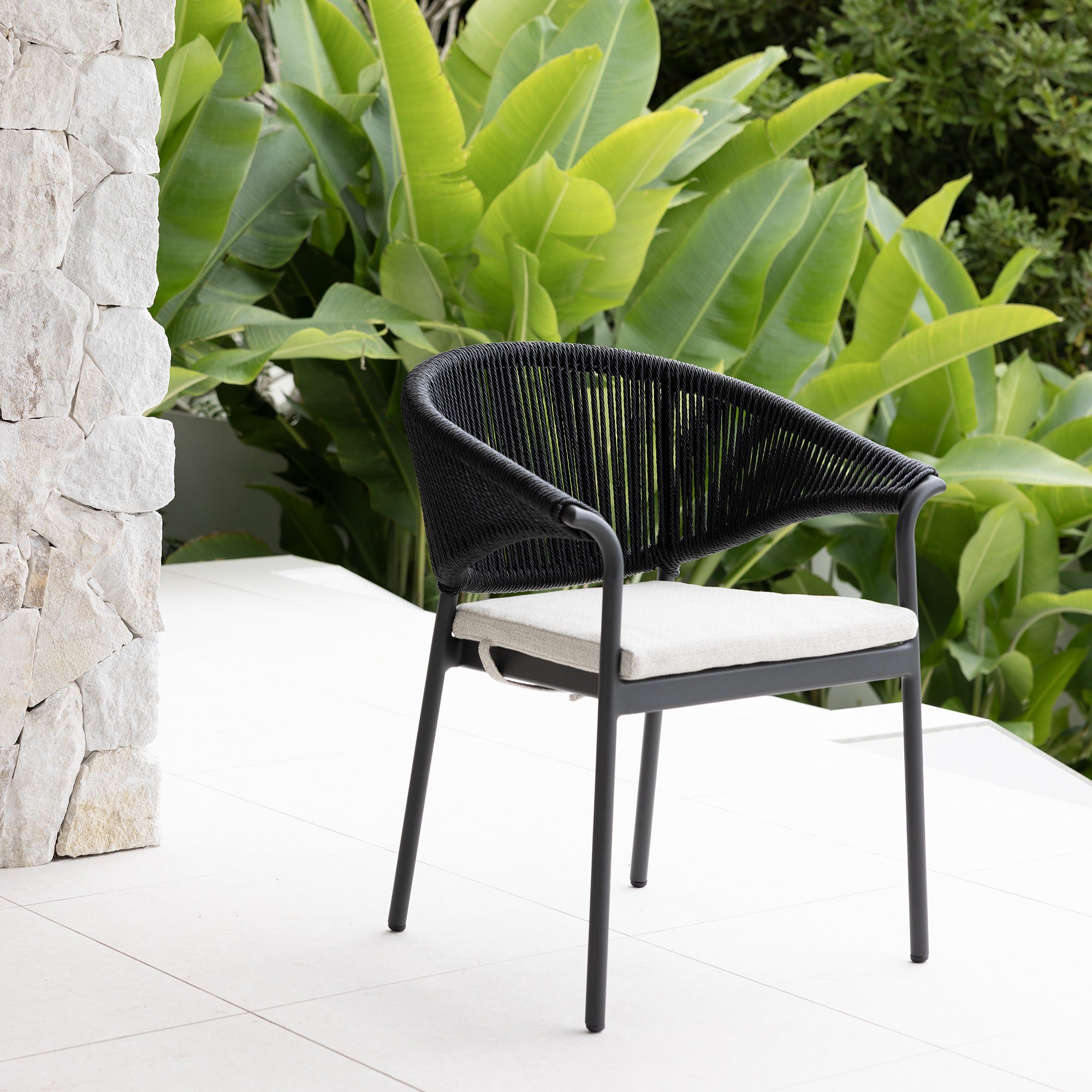 RHONDA & CELIA DINING SETTING - 9 PCE BLACK