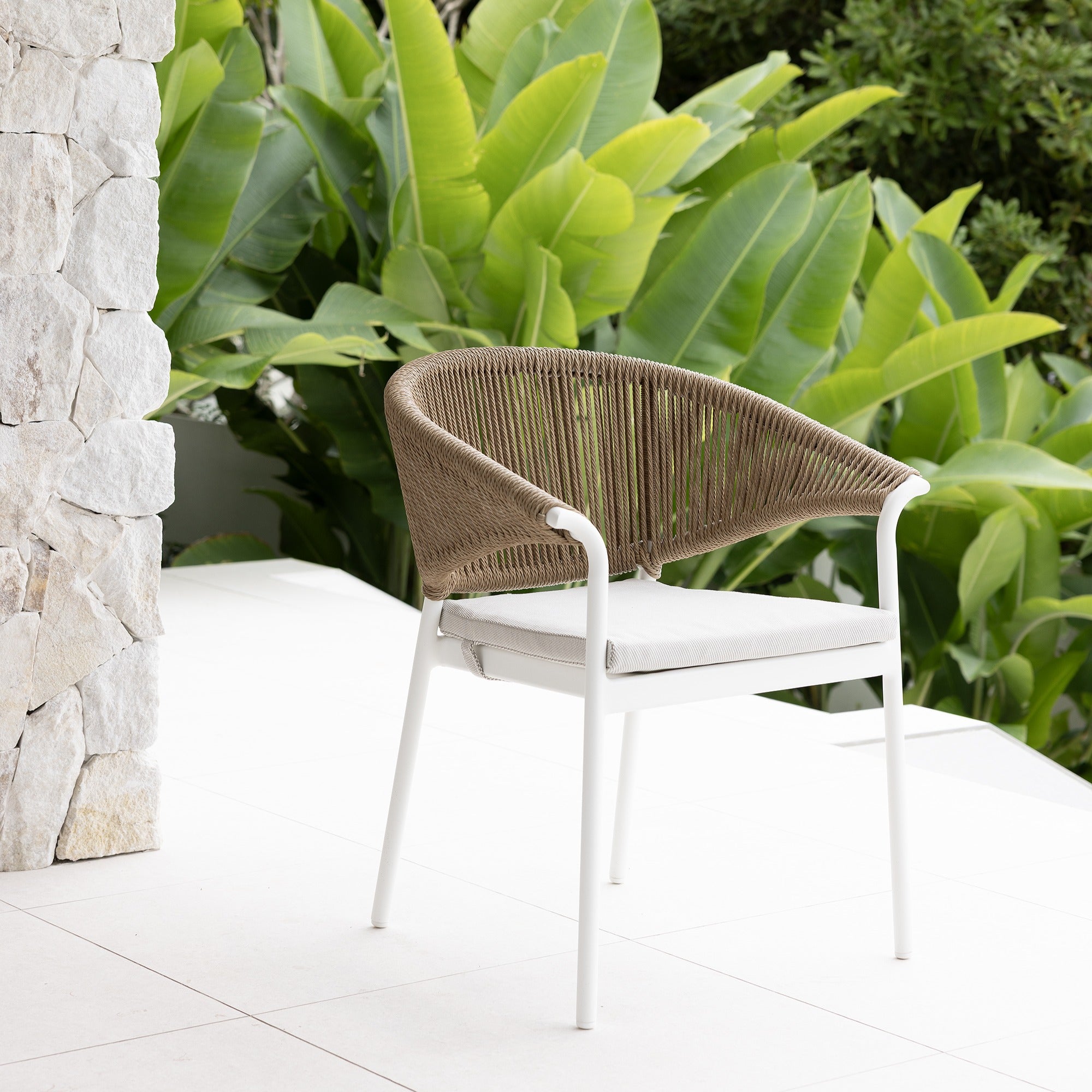 RHONDA & CELIA DINING SETTING  - 9 PCE WHITE