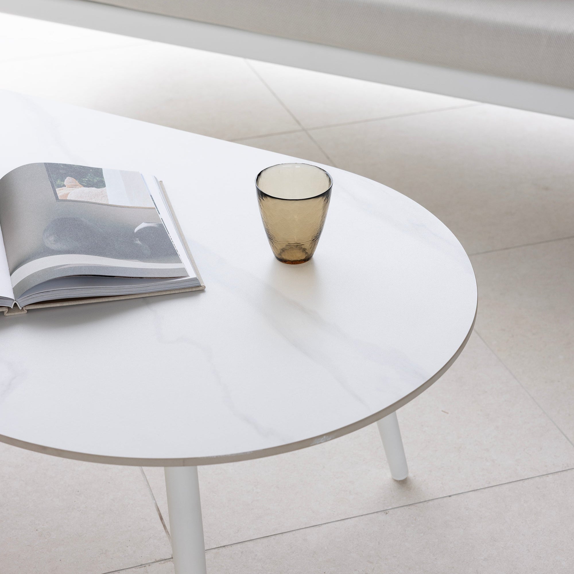 Celia Lounge Setting - 4 pce White | Natural