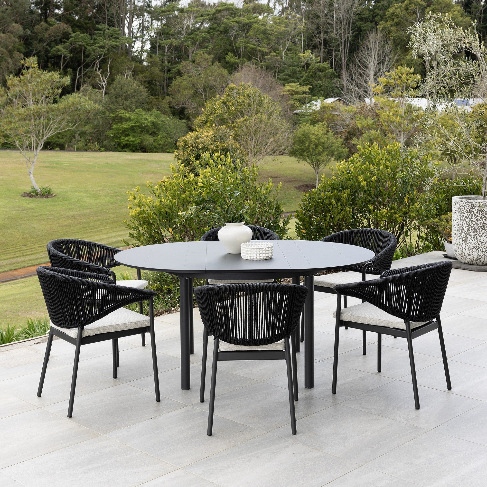 Globe Extension Table - Charcoal