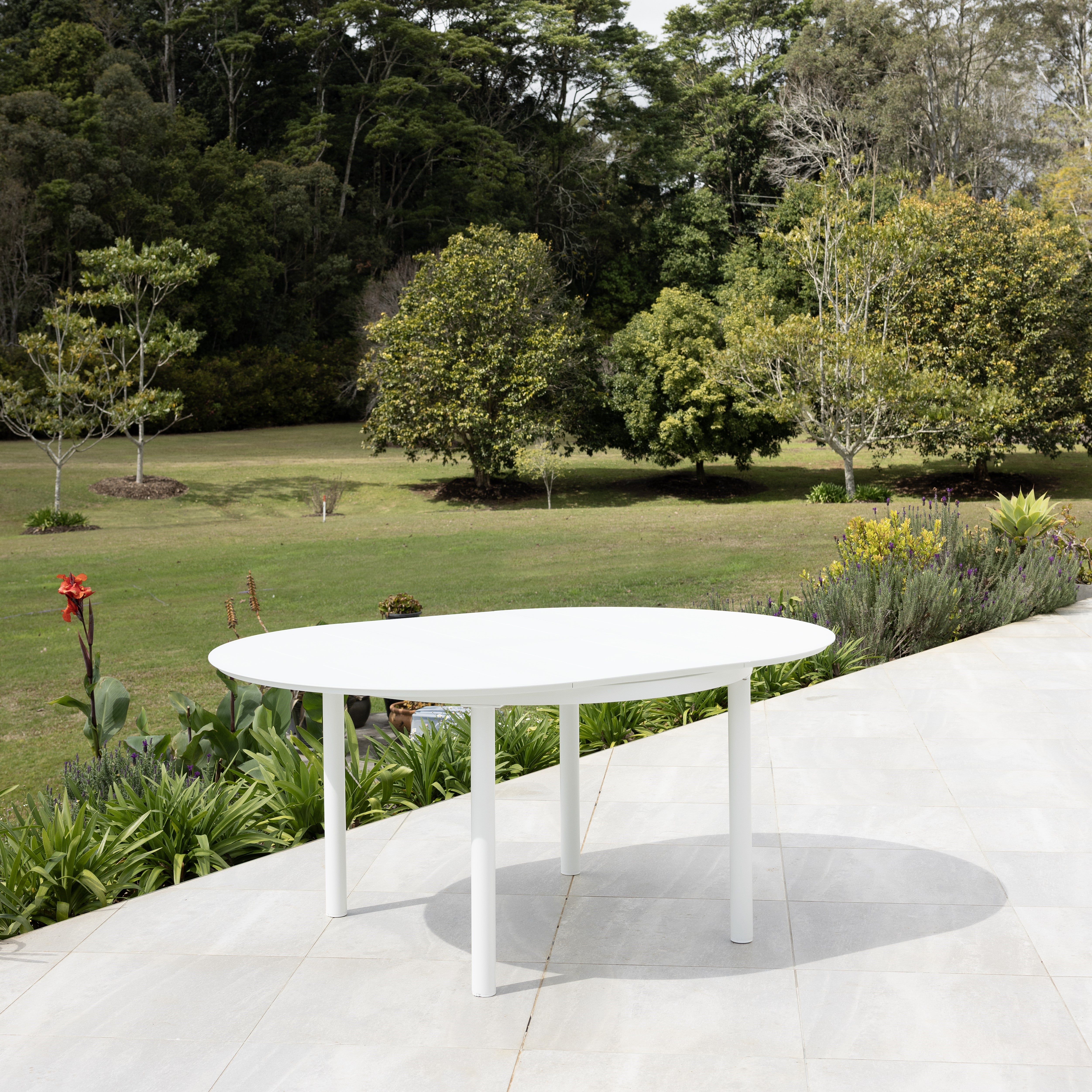 Globe Extension Table - White