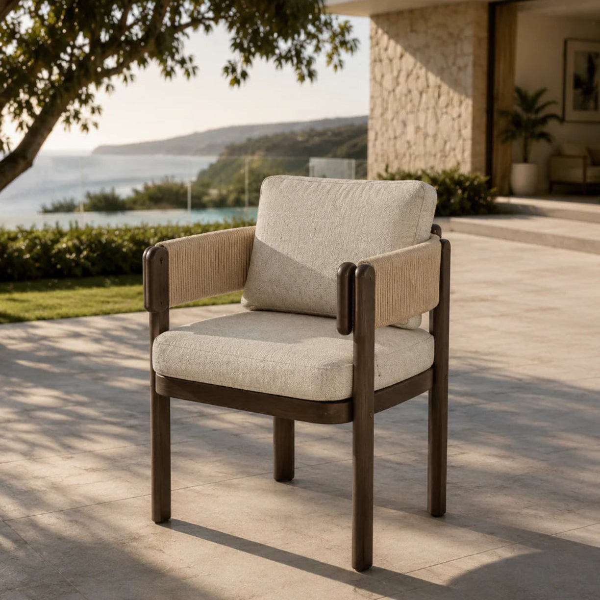 Harbour Dining Chair - Umbria | Beige Boucle