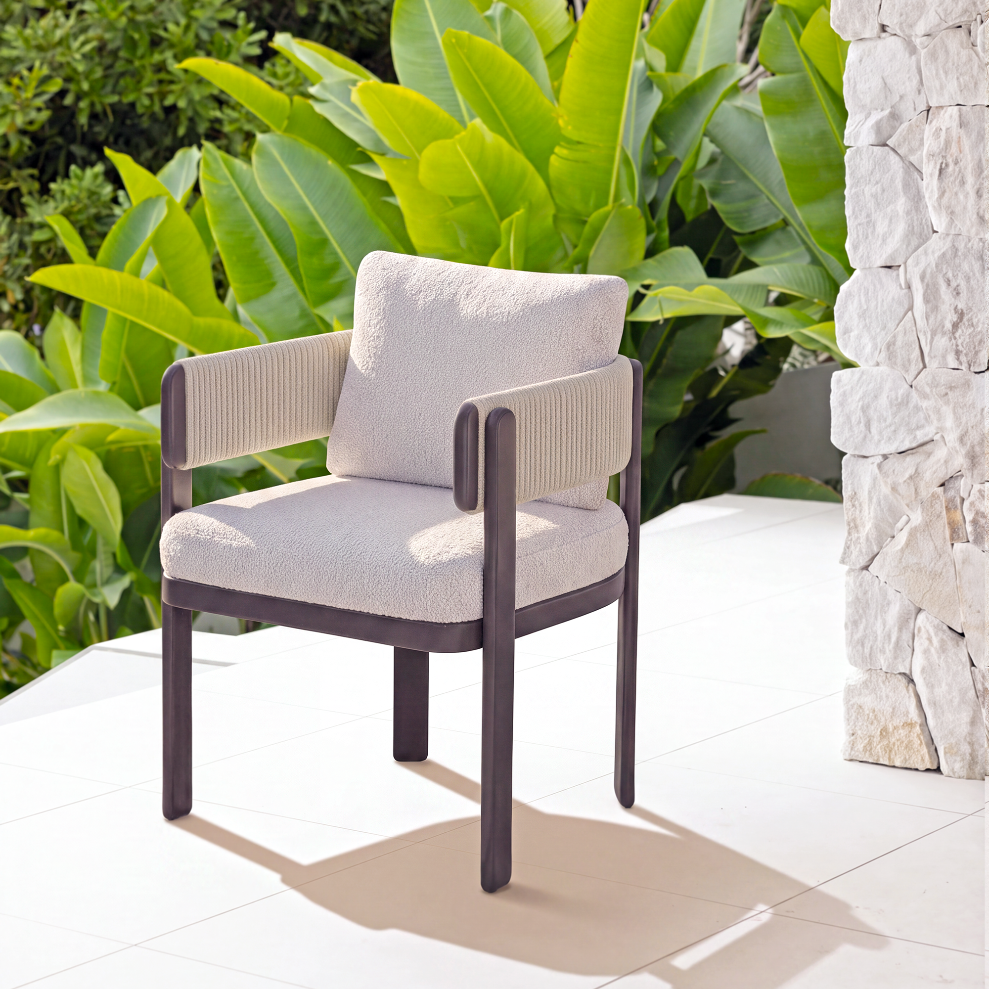 Harbour Dining Chair - Umbria | Beige Boucle