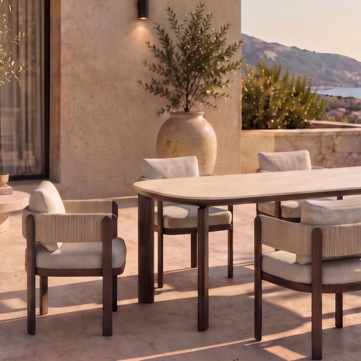 OLIVER & HARBOUR DINING SETTING 7PCE - UMBRIA